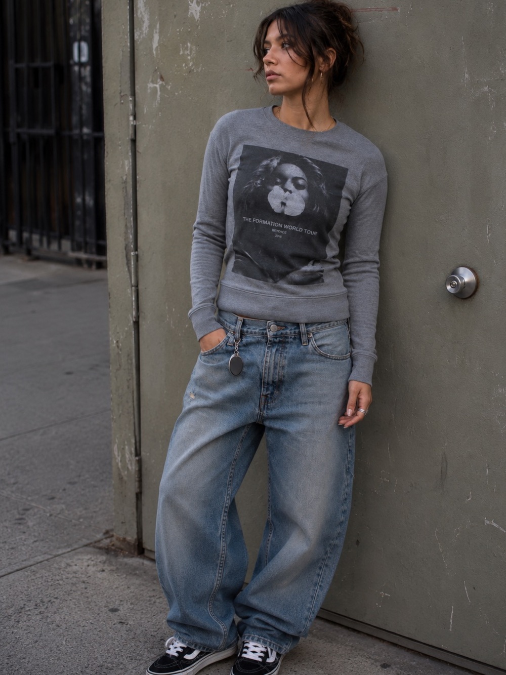 Beyoncé Formation World Tour 2016 Gray Graphic Sweatshirt Crewneck Unisex Small